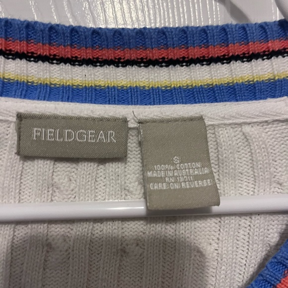 Fieldgear white long sleeve sweater in small - Picture 3 of 4
